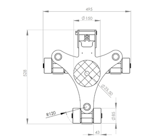 JKB2K萬(wàn)向搬運(yùn)小坦克尺寸圖