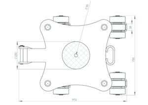 JKB14G萬(wàn)向搬運(yùn)小坦克尺寸圖