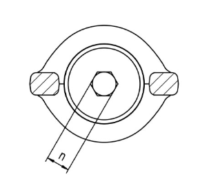 JDT RP-M型旋轉(zhuǎn)吊環(huán)尺寸圖