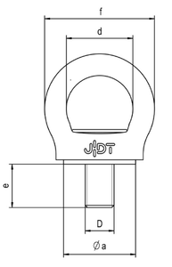 JDT RP-M型旋轉(zhuǎn)吊環(huán)尺寸圖