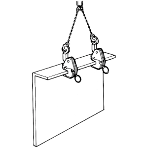 EAGLE CLAMP G型橫吊鋼板鉗吊裝示意圖