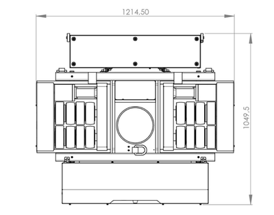 JUNG JLA-e型帶升降電動搬運小坦克尺寸圖
