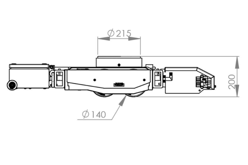 JUNG JLA-e型帶升降電動搬運小坦克尺寸圖
