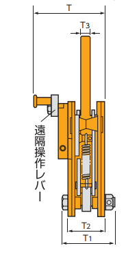 SUPER TOOL SVC-L型豎吊鋼板鉗尺寸圖