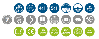 CODIPRO SS.SEB型不銹鋼旋轉(zhuǎn)吊環(huán)