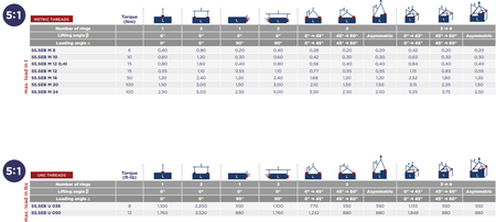 CODIPRO SS.SEB型不銹鋼旋轉(zhuǎn)吊環(huán)吊裝角度示意圖