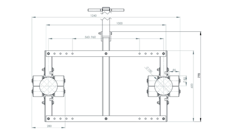 JUNG框架式搬運(yùn)小坦克JTLB6K尺寸圖
