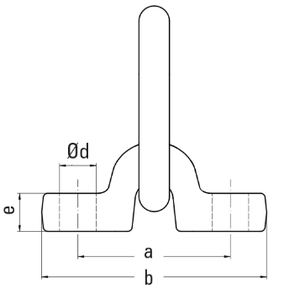 JDT TPB-S型螺栓連接式旋轉(zhuǎn)吊環(huán)尺寸圖