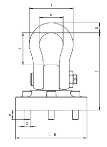 JDT MLP型旋轉(zhuǎn)吊環(huán)尺寸圖