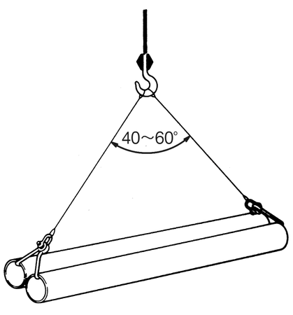 NETSUREN PF型鋼板吊鉤吊裝示意圖
