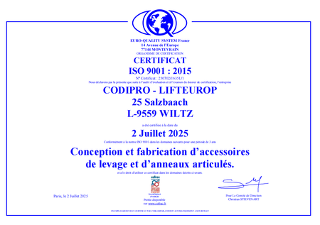 CODIPRO品牌ISO認(rèn)證