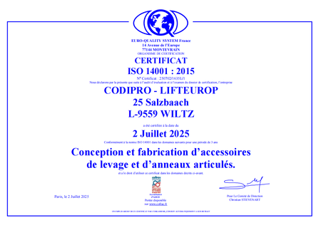 CODIPRO品牌ISO認(rèn)證