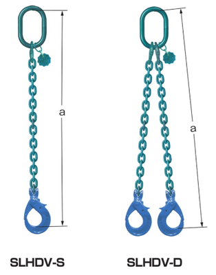 EAGLE CLAMP SLHDV型鏈條索具尺寸圖