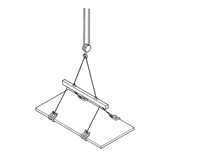 NETSUREN F-DL-O型鋼板吊鉤吊裝示意圖